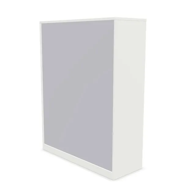 Szafka biurowa żaluzjowa EASY SPACE CABINET HRT 4-OH 120cm biała zamykana I sklep meblowy MIRAT.