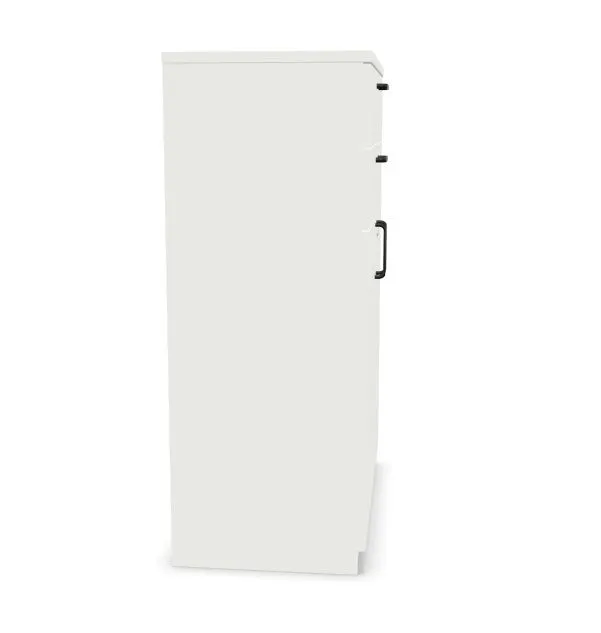 Komoda biurowa EASY SPACE CABINET HDE 2D2S 80cm biała zamykana I sklep meblowy MIRAT.