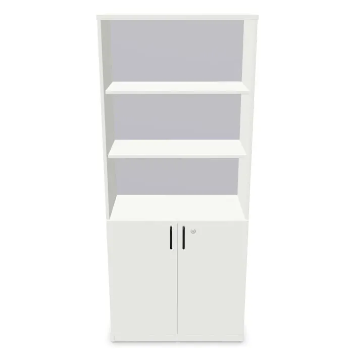 Regał biurowy EASY SPACE CABINET HO 5-OH 80cm biały zamykany I sklep meblowy MIRAT.