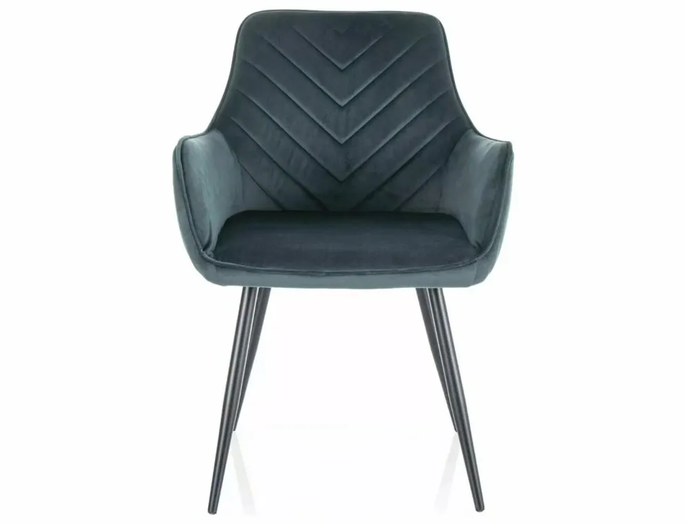 Krzesło tapicerowane FIG VELVET zielone w stylu glamour I sklep meblowy MIRAT. styl GLAMOUR