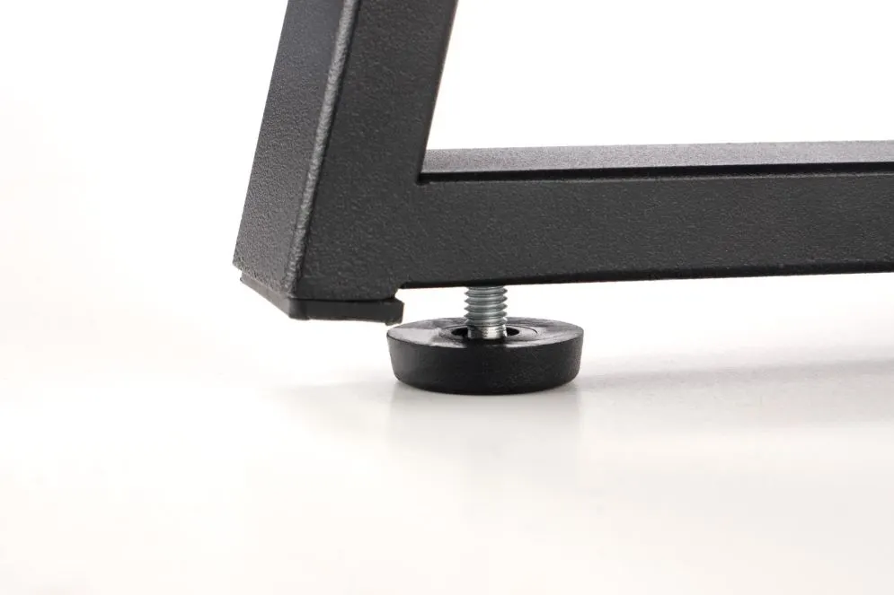 Stolik kawowy FLORENCE 80x80 dąb/czarny okrągły do salonu | MIRAT. styl LOFT