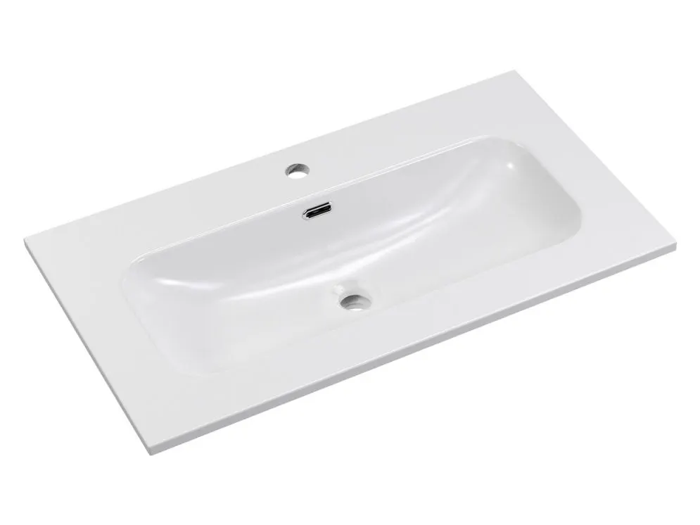 Szafka łazienkowa DONNA SAND 2S 80cm beż piaskowy z umywalką wpuszczaną FLY I sklep meblowy MIRAT. styl SKANDYNAWSKI kolekcja DONNA