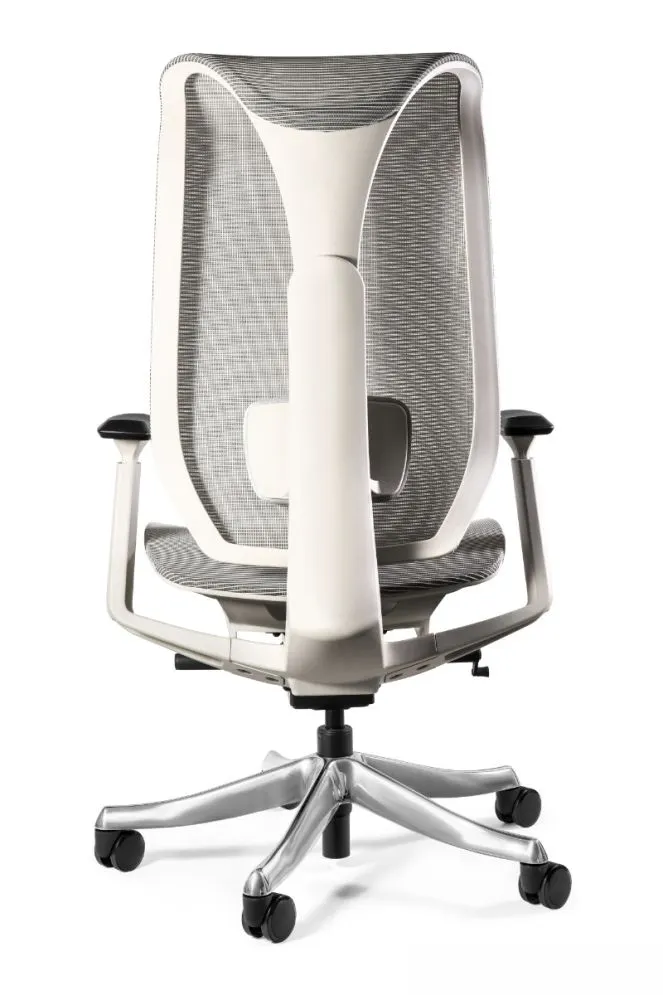 Fotel biurowy FOCUS szary z regulacją głębokości siedziska I sklep meblowy MIRAT.