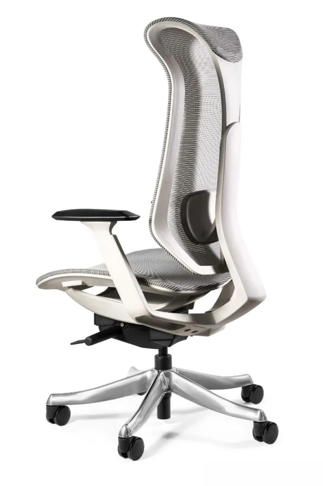 Fotel biurowy FOCUS szary z regulacją głębokości siedziska I sklep meblowy MIRAT.