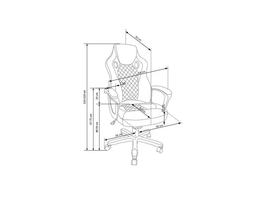 Fotel biurowy BAFFIN czarny/czerwony gamingowy do komputera | MIRAT. w stylu  kolekcja