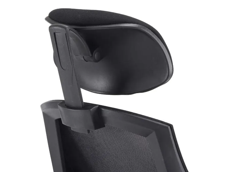 Certyfikowany fotel ergonomiczny Q-406 M czarny z atestem | MIRAT