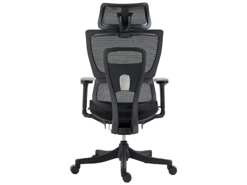 Klasyczny fotel biurowy Winner czarny z oddychającą siatką | MIRAT