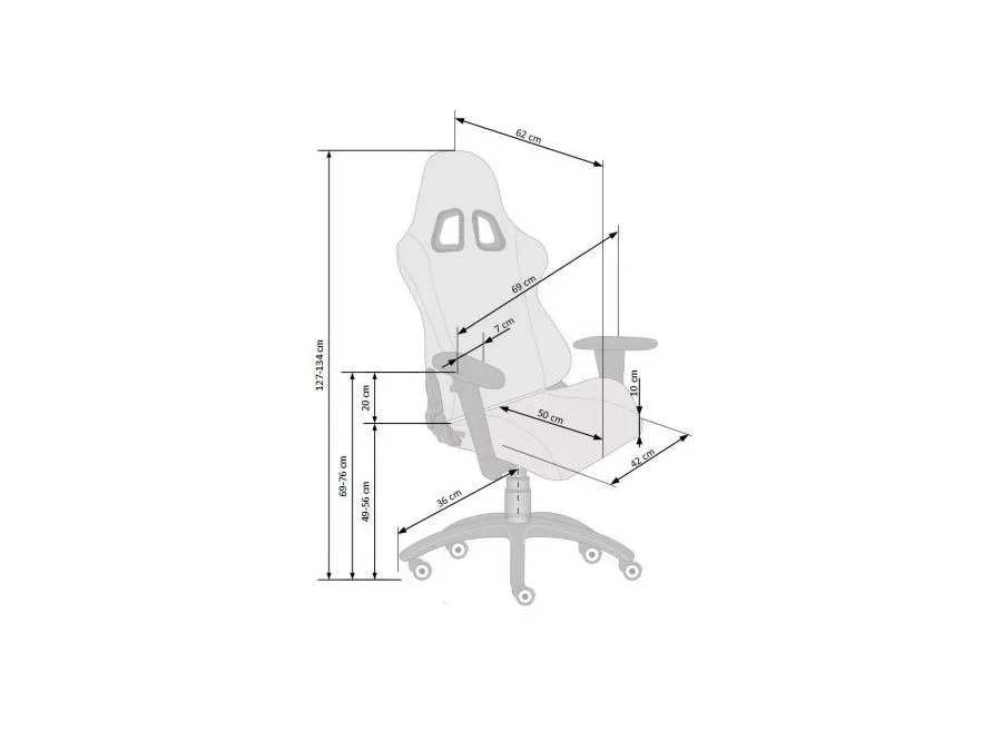 Fotel DRAKE czarny/popielaty gamingowy z poduszkami | MIRAT. w stylu kolekcja