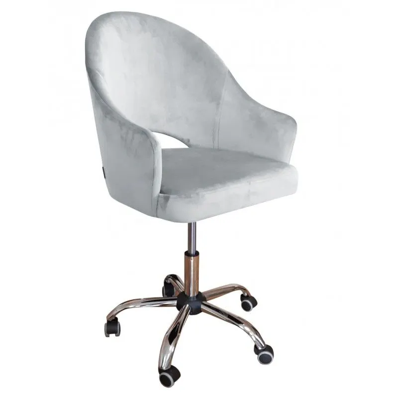 Fotel JENISEJ VELVET jasnoszary dla dzieci I sklep meblowy MIRAT.