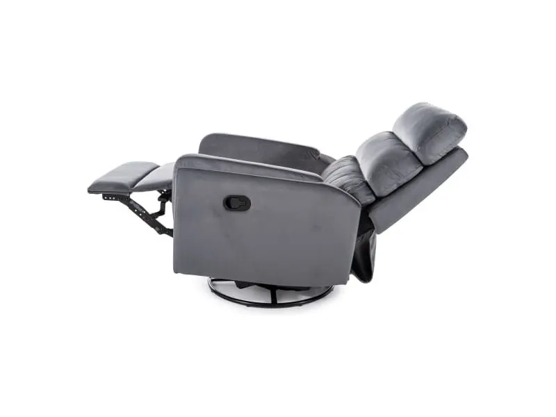 Fotel rozkładany z kołyską ARGOS VELVET Szary | MIRAT