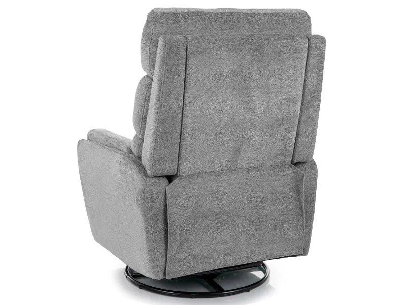 Fotel rozkładany obrotowy ARGOS aksamit szary | MIRAT
