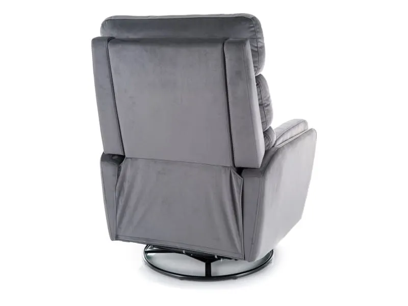 Fotel rozkładany z kołyską ARGOS VELVET Szary | MIRAT