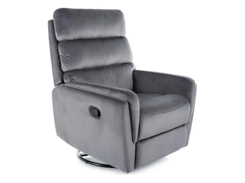 Fotel rozkładany z kołyską ARGOS VELVET Szary | MIRAT