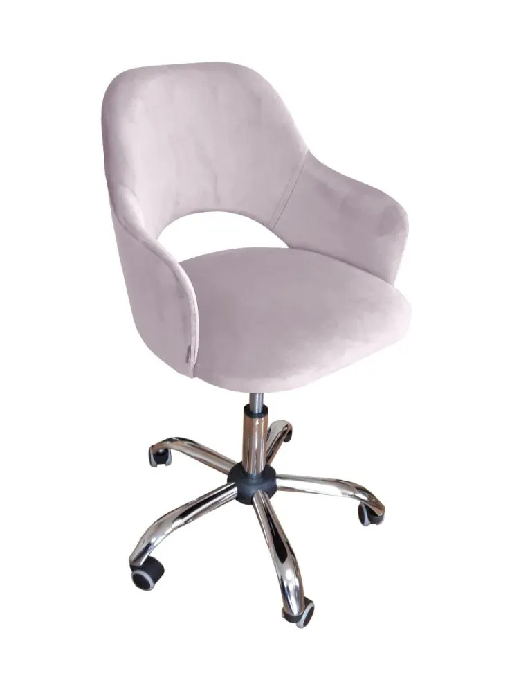 Fotel IZMA VELVET jasno różowy młodzieżowy | MIRAT.