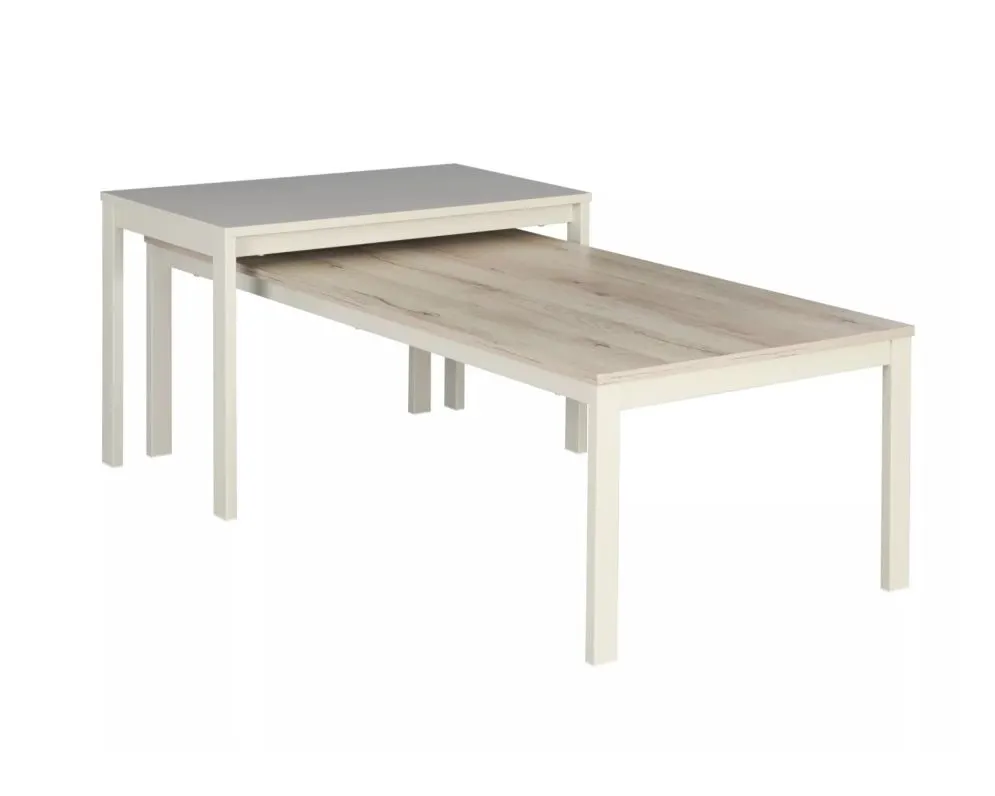 Ława FROST L4 60x60 off white I sklep meblowy MIRAT. styl SKANDYNAWSKI kolekcja FROST