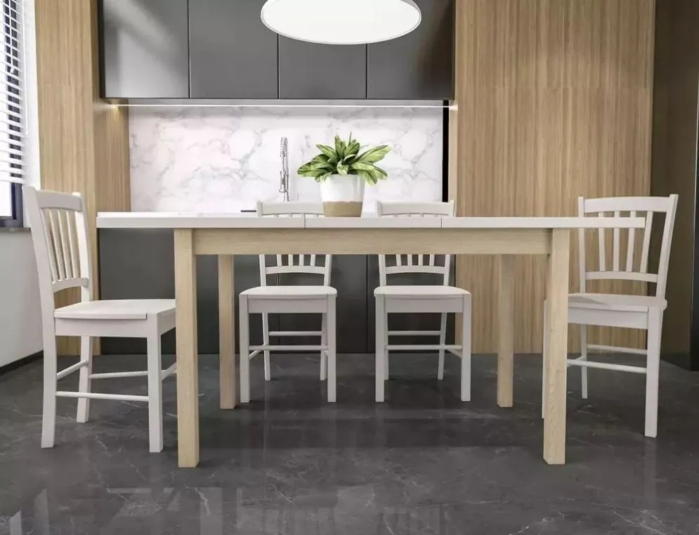 Stół rozkładany ADAM 90-125x65 kaszmir / Dąb | MIRAT