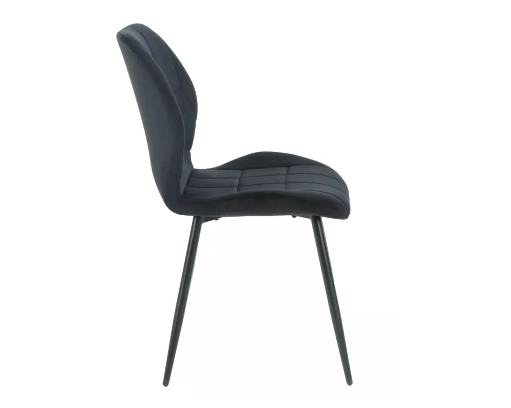 Krzesło JAKE VELVET czarne I sklep meblowy MIRAT. styl GLAMOUR