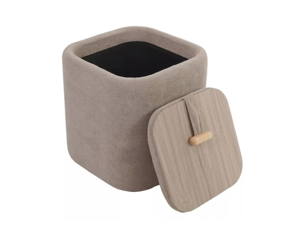 Pufa NAP ze schowkiem beżowa I sklep meblowy MIRAT. styl LOFT, SKANDYNAWSKI