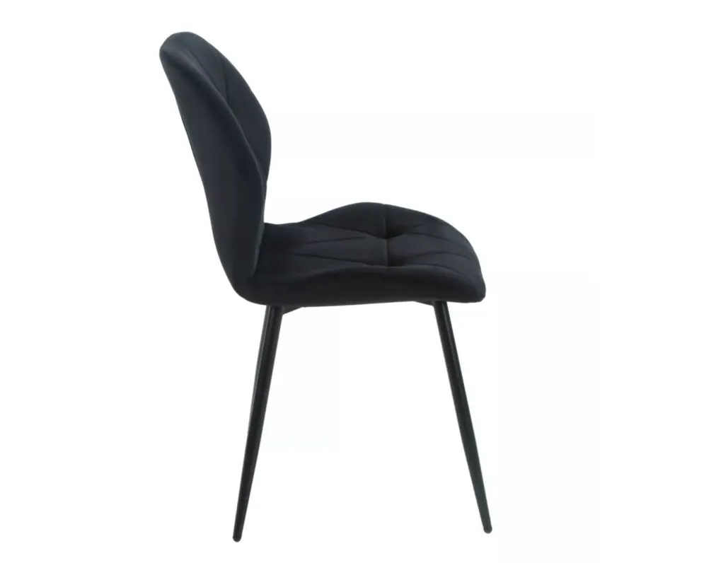Krzesło RICK VELVET czarne I sklep meblowy MIRAT. styl GLAMOUR