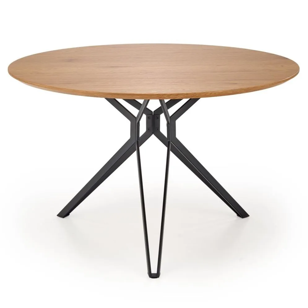 Stół PIXEL2 dąb złoty na czarnych nogach | MIRAT.