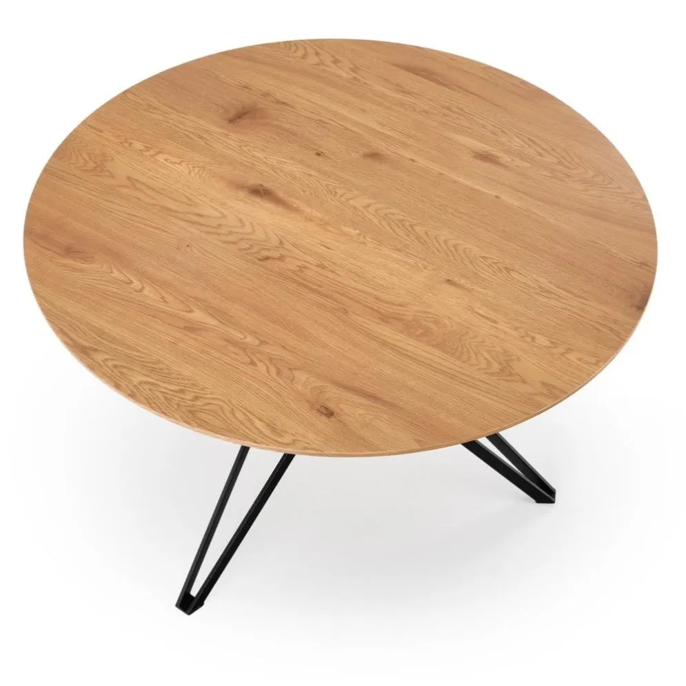 Stół PIXEL2 dąb złoty na czarnych nogach | MIRAT.