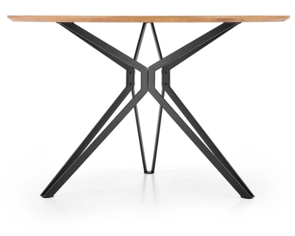 Stół PIXEL2 dąb złoty na czarnych nogach | MIRAT.