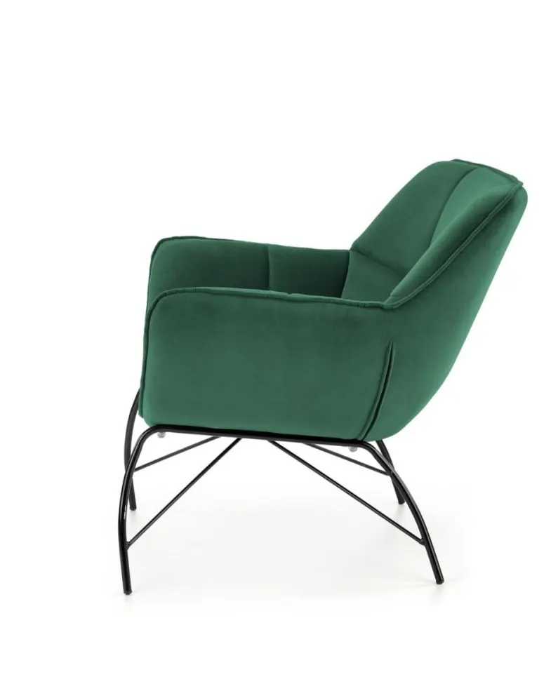 Fotel tapicerowany BELTON zielony do salonu I sklep meblowy MIRAT. styl LOFT