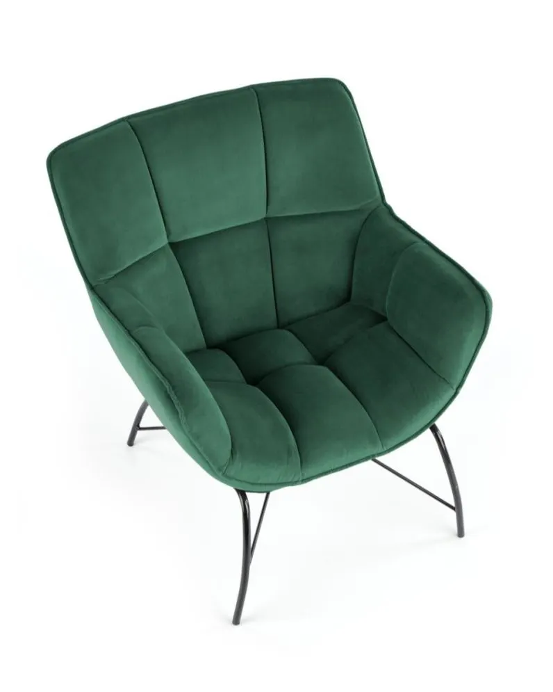 Fotel tapicerowany BELTON zielony do salonu I sklep meblowy MIRAT. styl LOFT