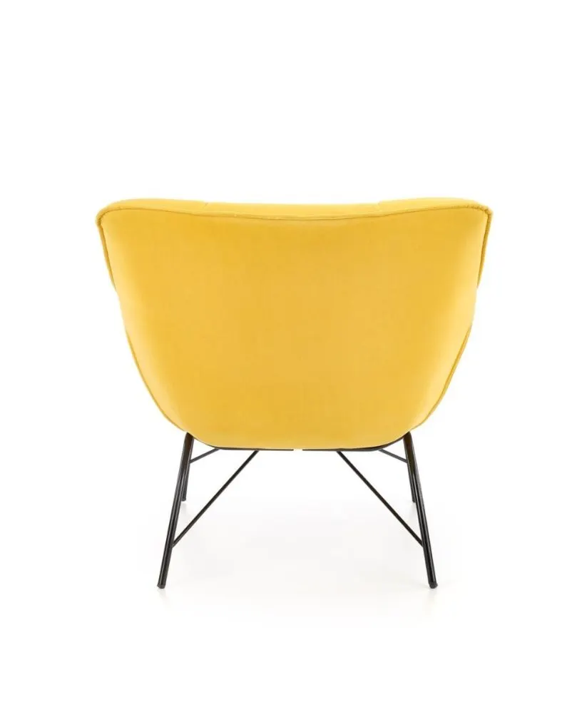 Fotel tapicerowany BELTON żółty wypoczynkowy I sklep meblowy MIRAT. styl LOFT