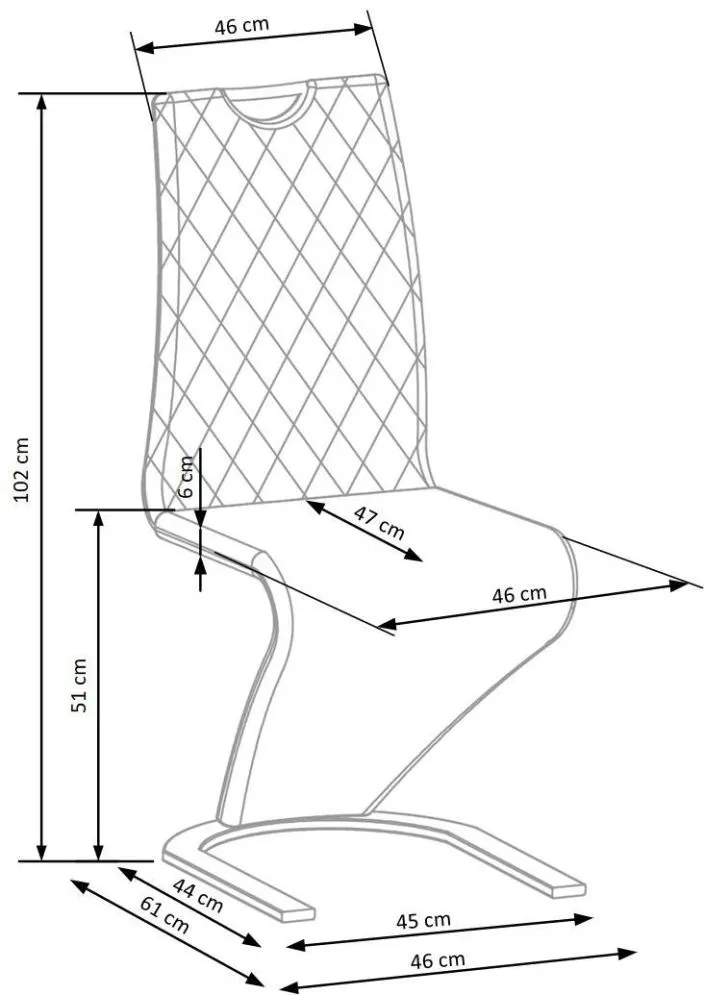 Krzesło tapicerowane K442 VELVET ciemnozielone tapicerowane na płozie | MIRAT. styl LOFT