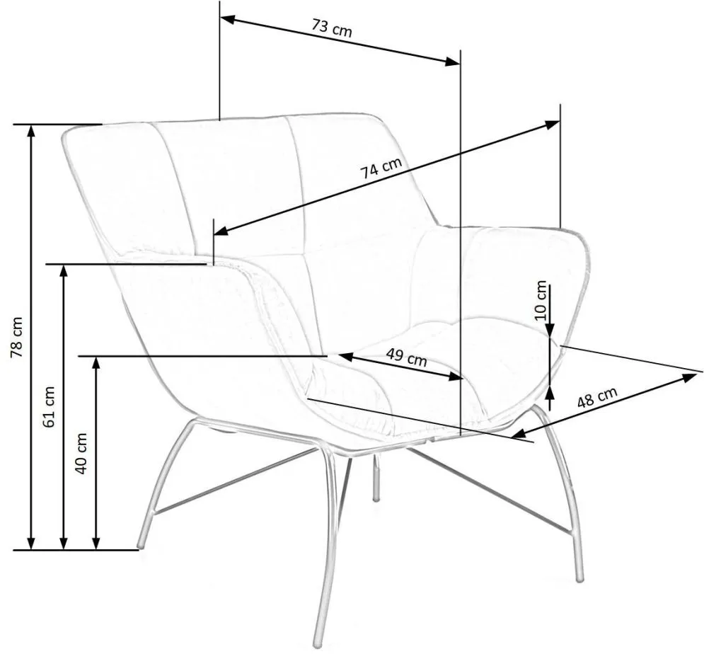 Fotel tapicerowany BELTON zielony do salonu I sklep meblowy MIRAT. styl LOFT