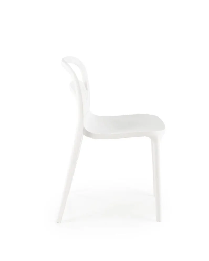 Krzesło K490 białe plastikoweI sklep meblowy MIRAT.