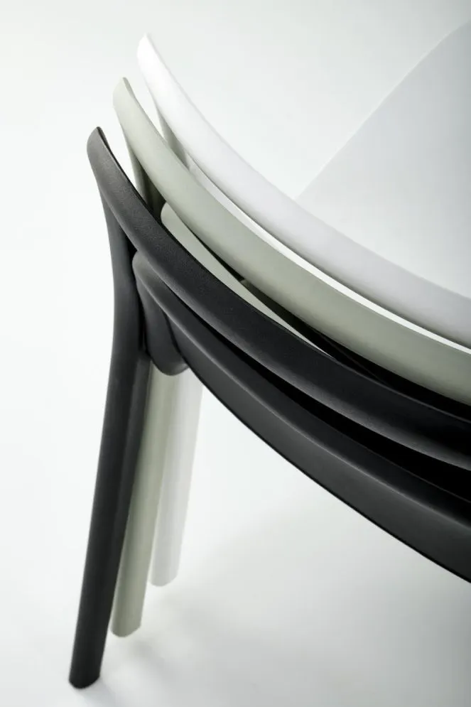 Krzesło K490 białe plastikoweI sklep meblowy MIRAT.