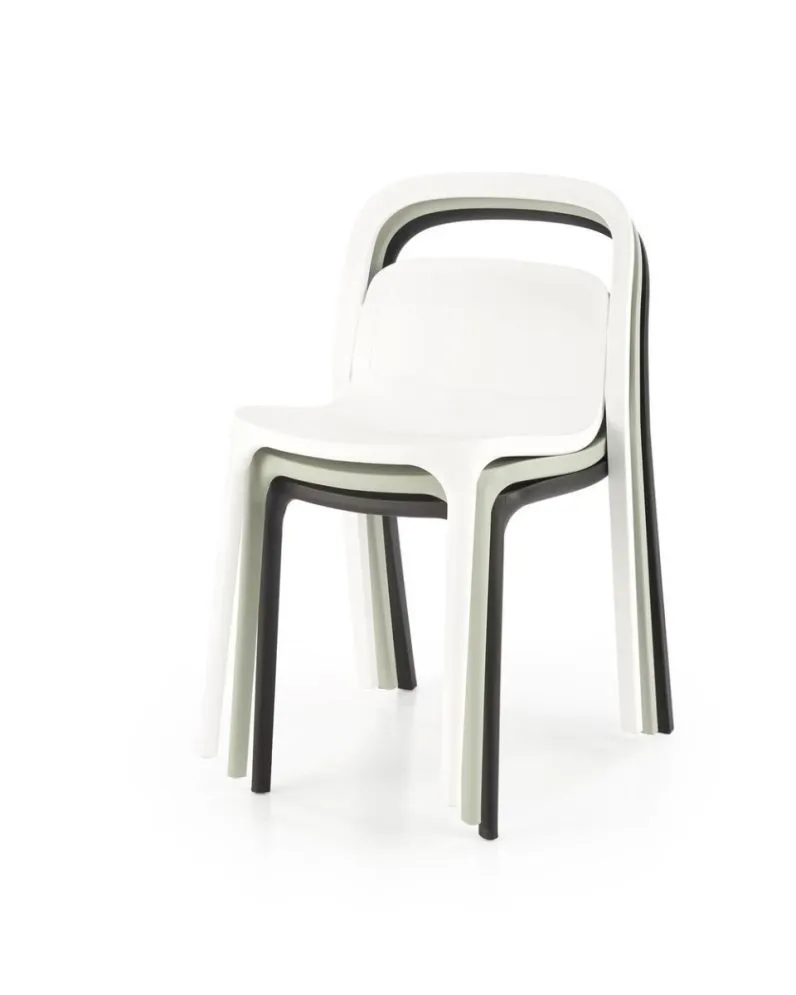 Krzesło K490 białe plastikoweI sklep meblowy MIRAT.