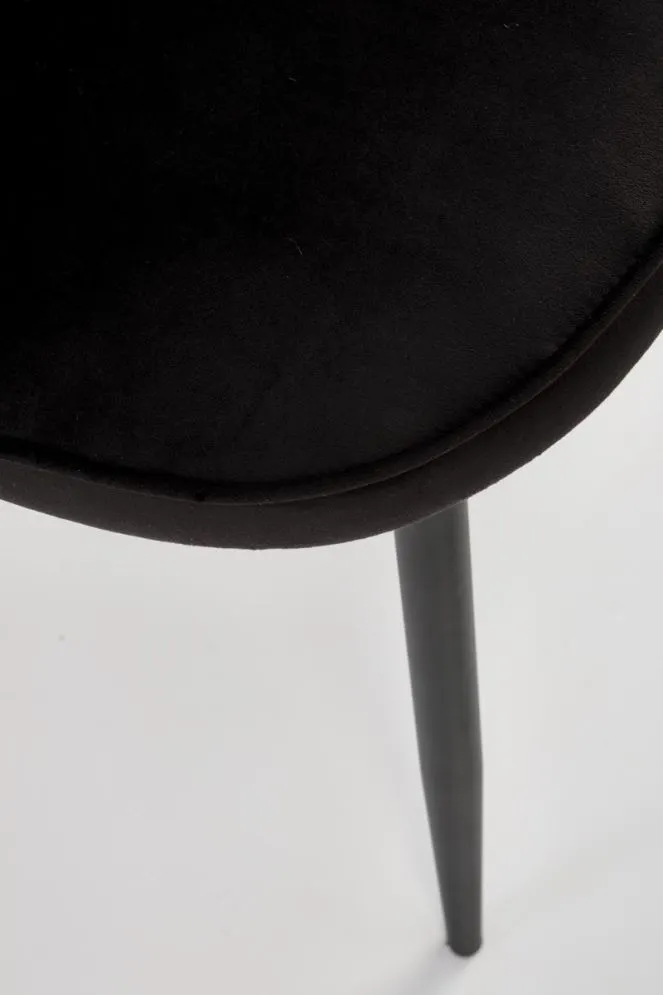 Krzesło tapicerowane K506 VELVET czarne kwiatowy wzór I sklep meblowy MIRAT.