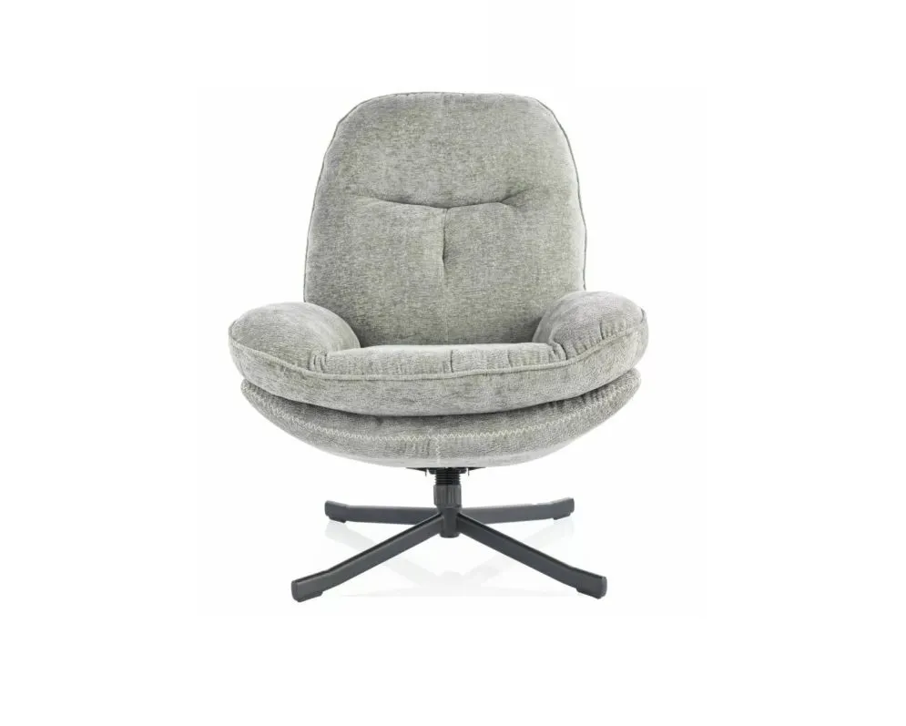 Fotel do salonu HARPER oliwkowy obrotowy I sklep meblowy MIRAT.