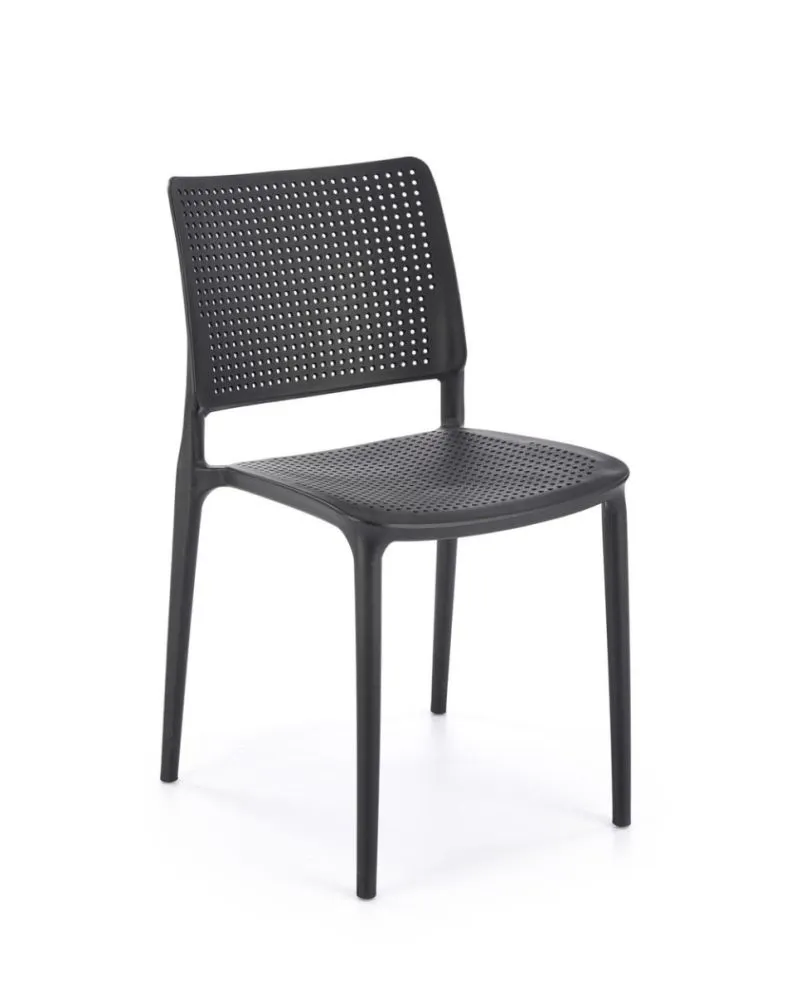 Krzesło K514 czarne sztaplowane I sklep meblowy MIRAT.