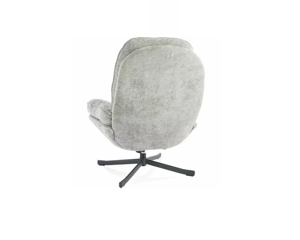 Fotel do salonu HARPER oliwkowy obrotowy I sklep meblowy MIRAT.