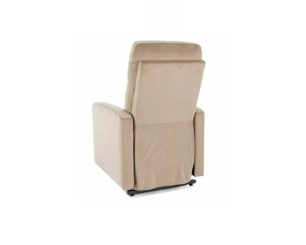 Fotel rozkładany OTUS II VELVET czarny I sklep meblowy MIRAT. styl VINTAGE