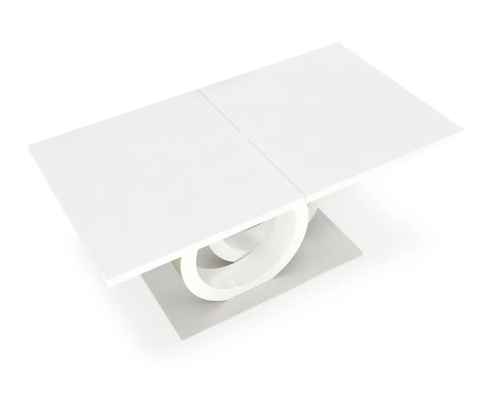 Stół rozkładany GALARDO 160(200)x90 biały/złoty glamour I sklep meblowy MIRAT. styl GLAMOUR