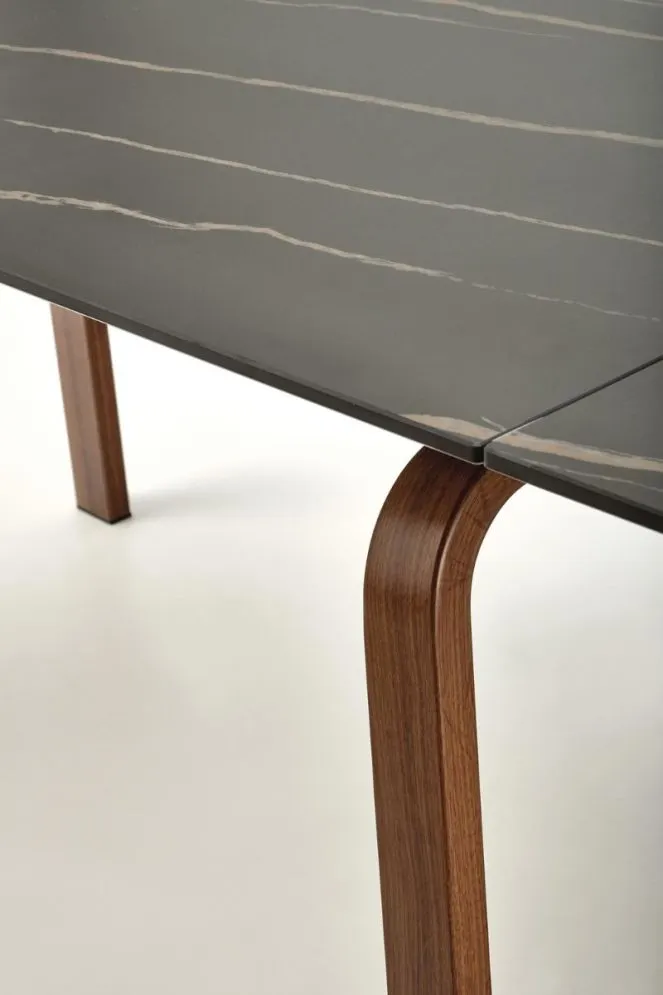 Stół rozkładany LOZANO 140(200)x82 czarny marmur/orzech I sklep meblowy MIRAT.