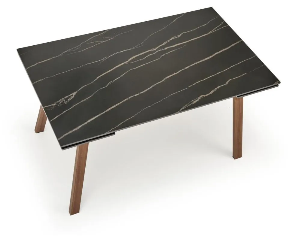 Stół rozkładany LOZANO 140(200)x82 czarny marmur/orzech I sklep meblowy MIRAT.