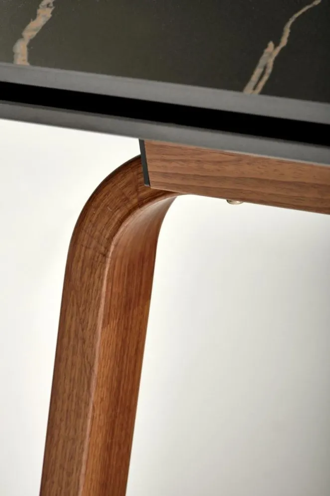 Stół rozkładany LOZANO 140(200)x82 czarny marmur/orzech I sklep meblowy MIRAT.