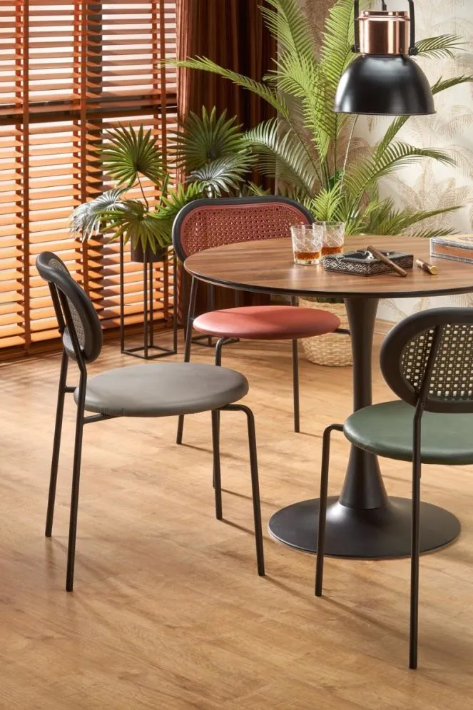 Stół OLMO okrągły na jednej nodze I sklep meblowy MIRAT. styl LOFT