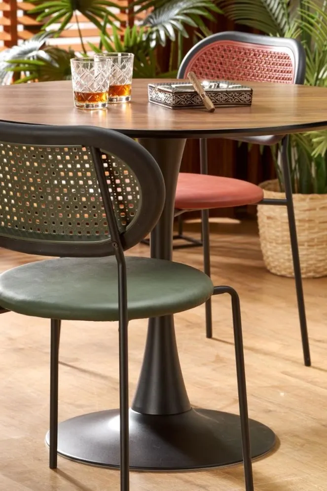 Stół OLMO okrągły na jednej nodze I sklep meblowy MIRAT. styl LOFT