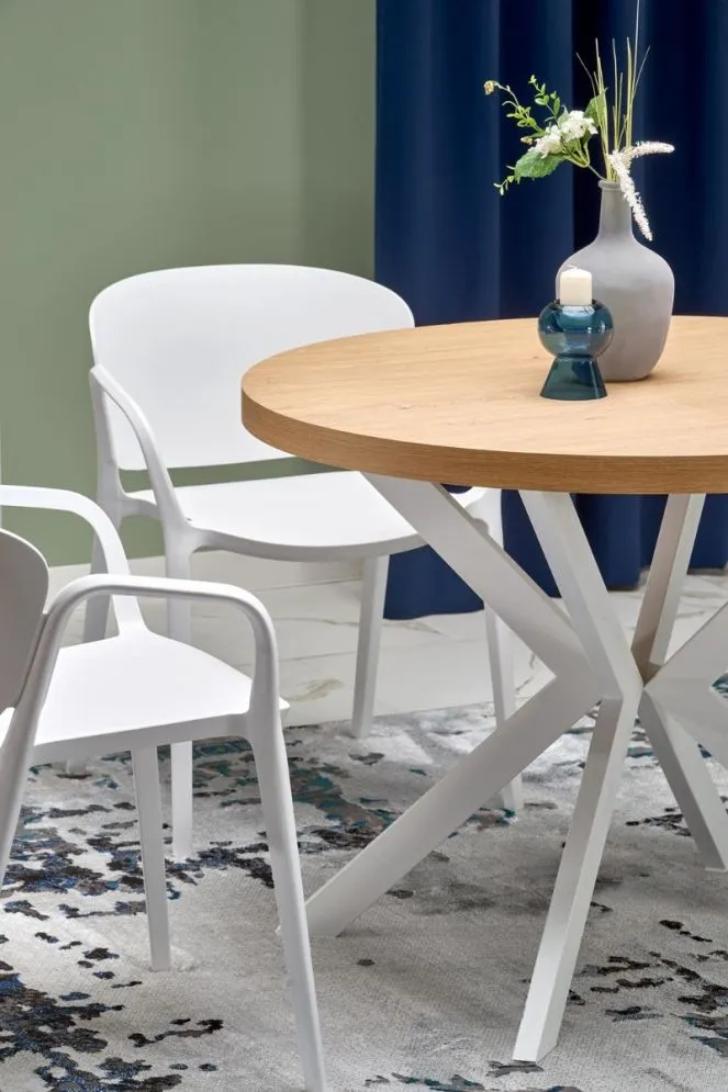 Krzesło K491 białe na taras I sklep meblowy MIRAT.