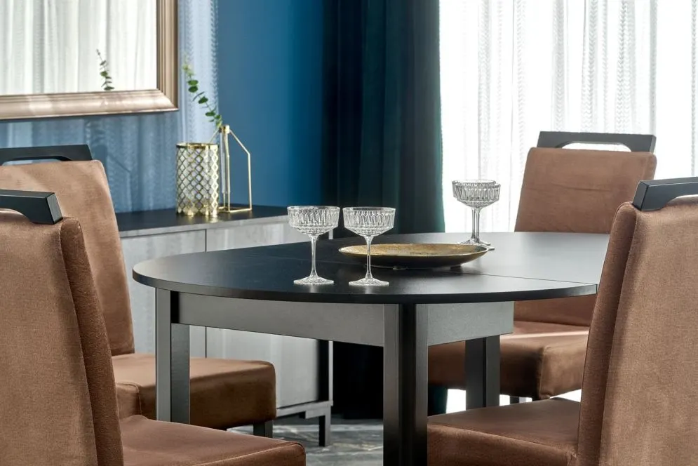 Stół rozkładany RINGO 102(142)x102 czarny I sklep meblowy MIRAT.