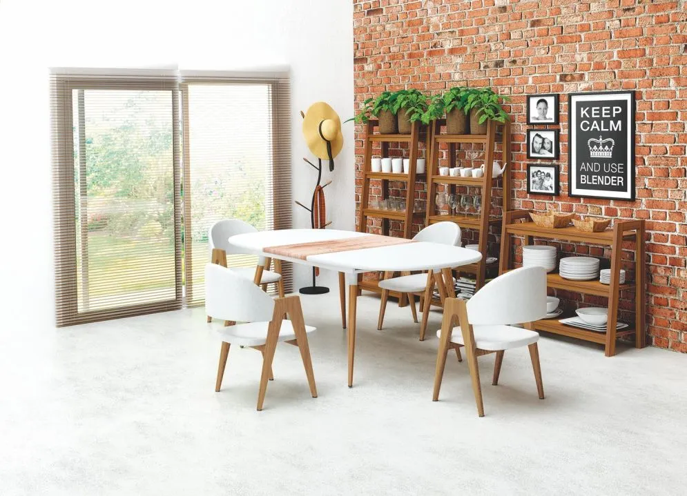 Krzesło K247 białe w stylu retro | MIRAT.