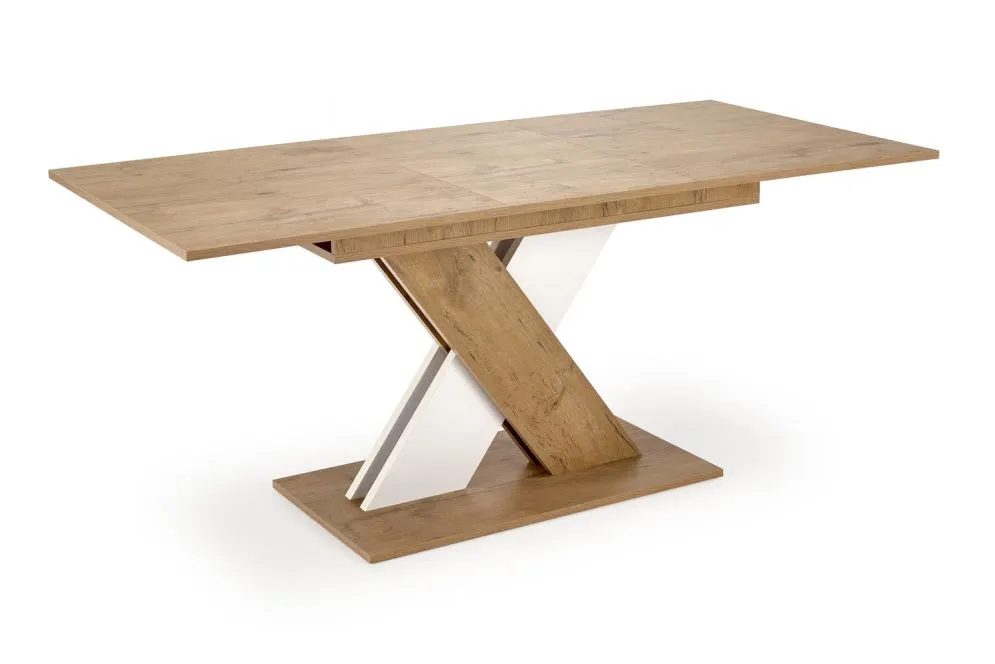 Stół rozkładany XARELTO 130(175)x85 dąb lancelot/biały I sklep meblowy MIRAT.