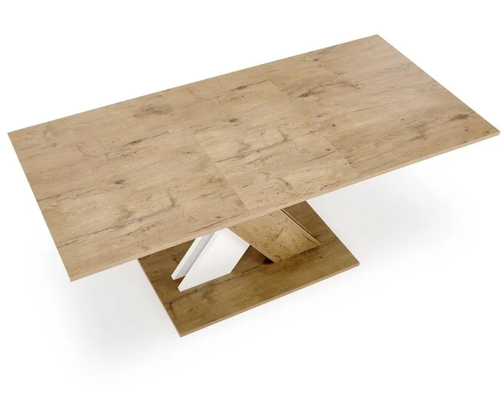 Stół rozkładany XARELTO 130(175)x85 dąb lancelot/biały I sklep meblowy MIRAT.